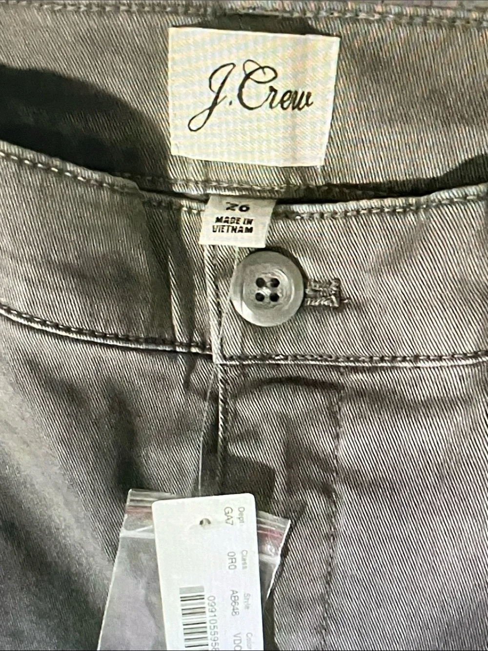 J. Crew Gray High-Rise Straight Pants